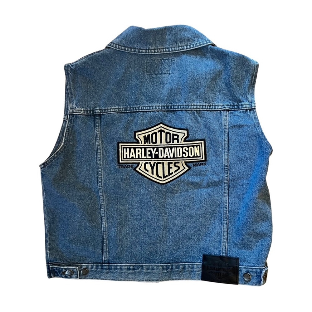Harley Davidson denim vest